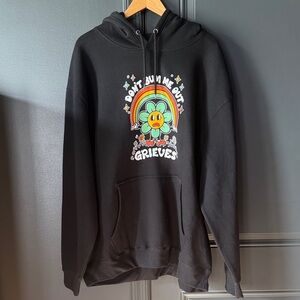 Grieves Graphic Hoodie 3XL Black Hip Hop Streetwear “Don’t Bum Me Out” Merch
